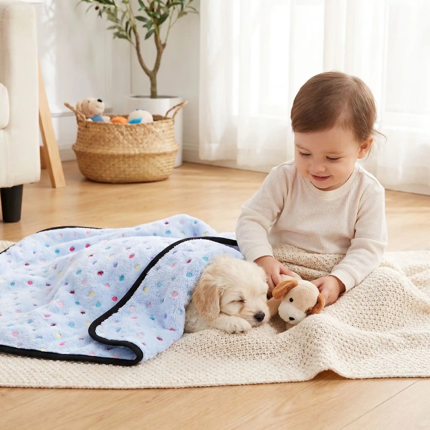 Couverture Chien Ultra-Douce Lavable | Anti-Poils & Confort Canapé