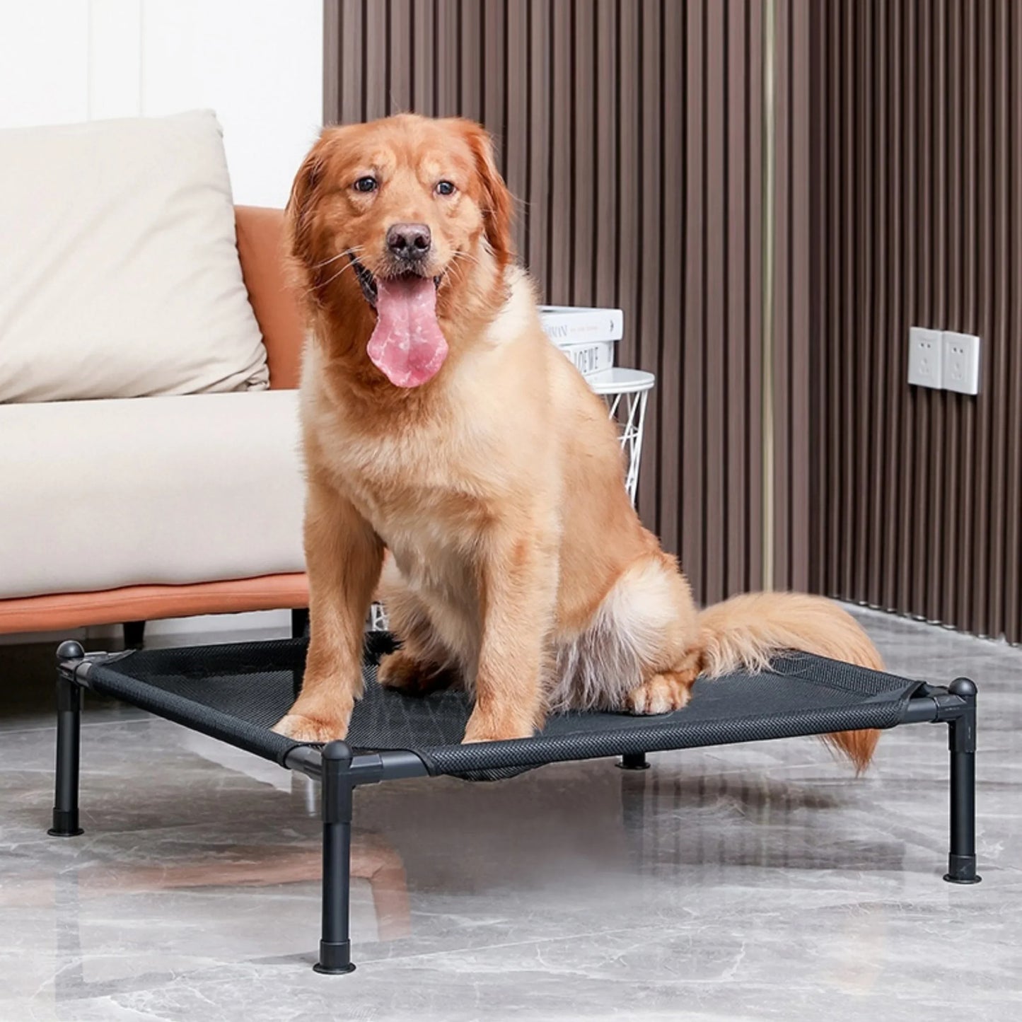 LIT POUR CHIEN SURÉLEVÉ | COUCHAGE RESPIRANT ET CONFORTABLE