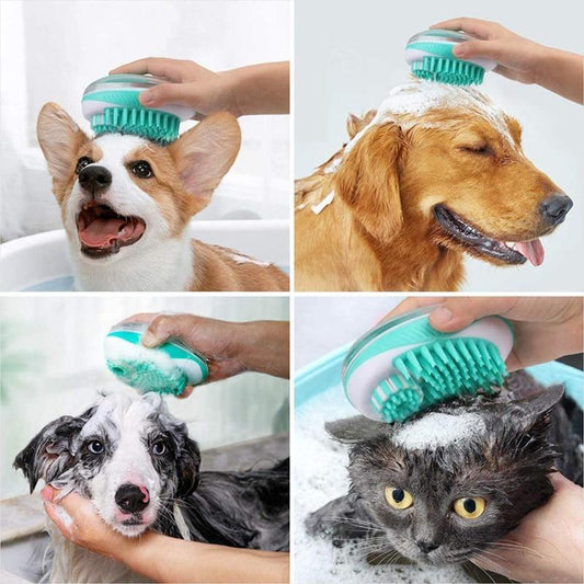 BrossyDog™ - Brosse de bain pour animaux 2 en 1 | chien - Galaxie canine