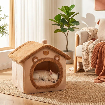 Maison pour chien confortable | Refuge douillet pour petit et moyen chien