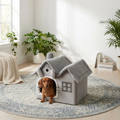 Maison pour chien confortable | Refuge douillet pour petit et moyen chien