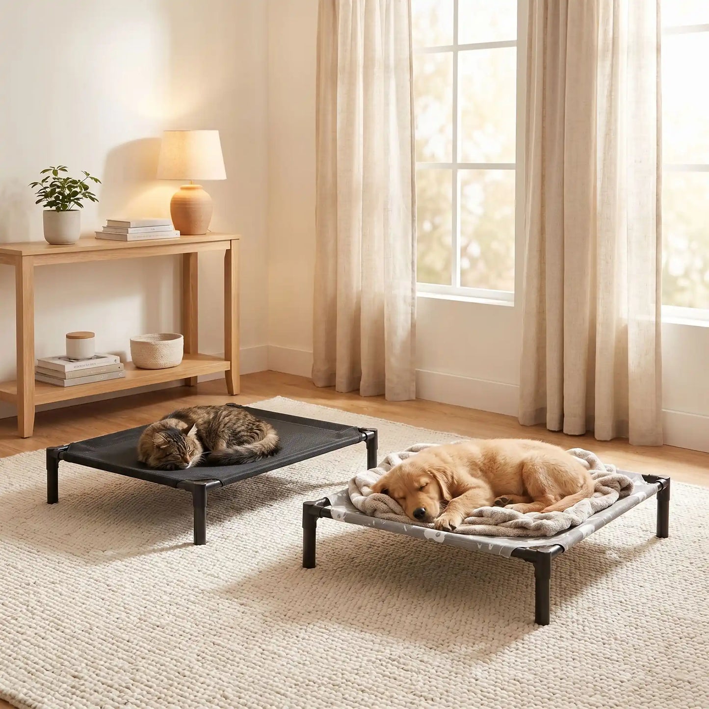 LIT POUR CHIEN SURÉLEVÉ | COUCHAGE RESPIRANT ET CONFORTABLE