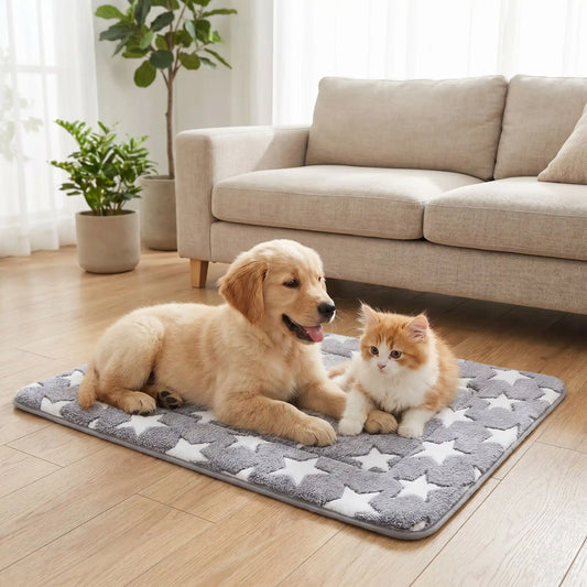Tapis chien relaxant moelleux – confort apaisant sommeil profond