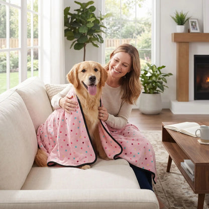 Couverture Chien Ultra-Douce Lavable | Anti-Poils & Confort Canapé