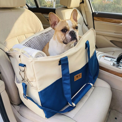 Sac transport chien polyester | Fixation voiture & bandoulière