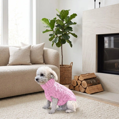 MANTEAU CHIEN -TRICOT CONFORTABLE ET CHALEUREUX