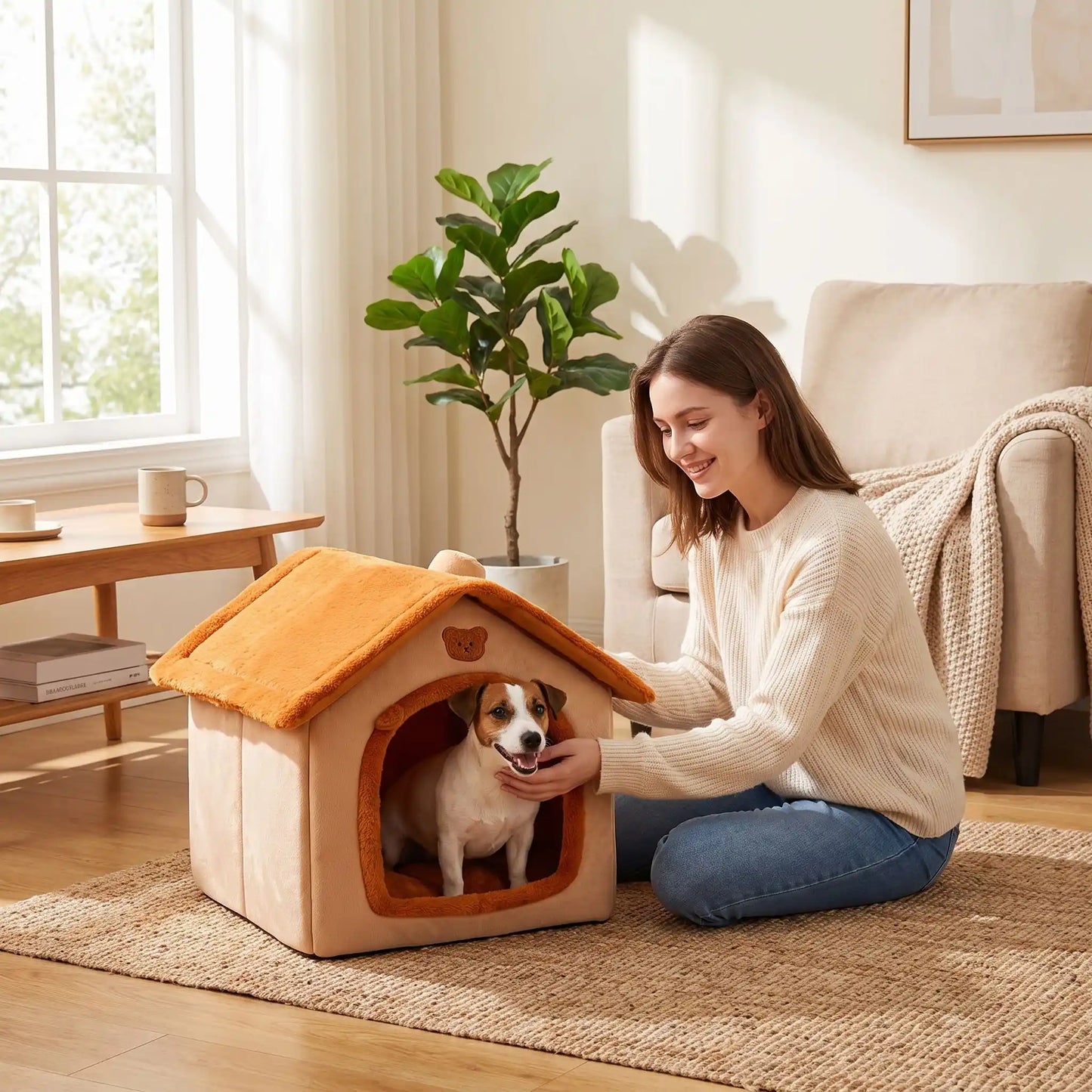 Maison douillette pour chien| Confortable et rassurante