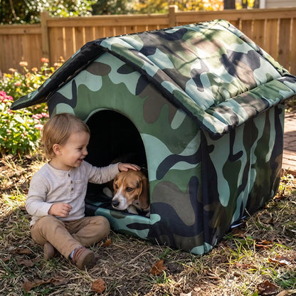 Niche Chien exterieur | Pliable & isolante 4 saisons