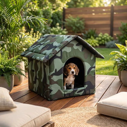 Niche Chien exterieur | Pliable & isolante 4 saisons