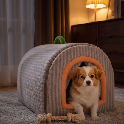 Niche pour Chien interieur | Tunnel Douillet Anti-Stress