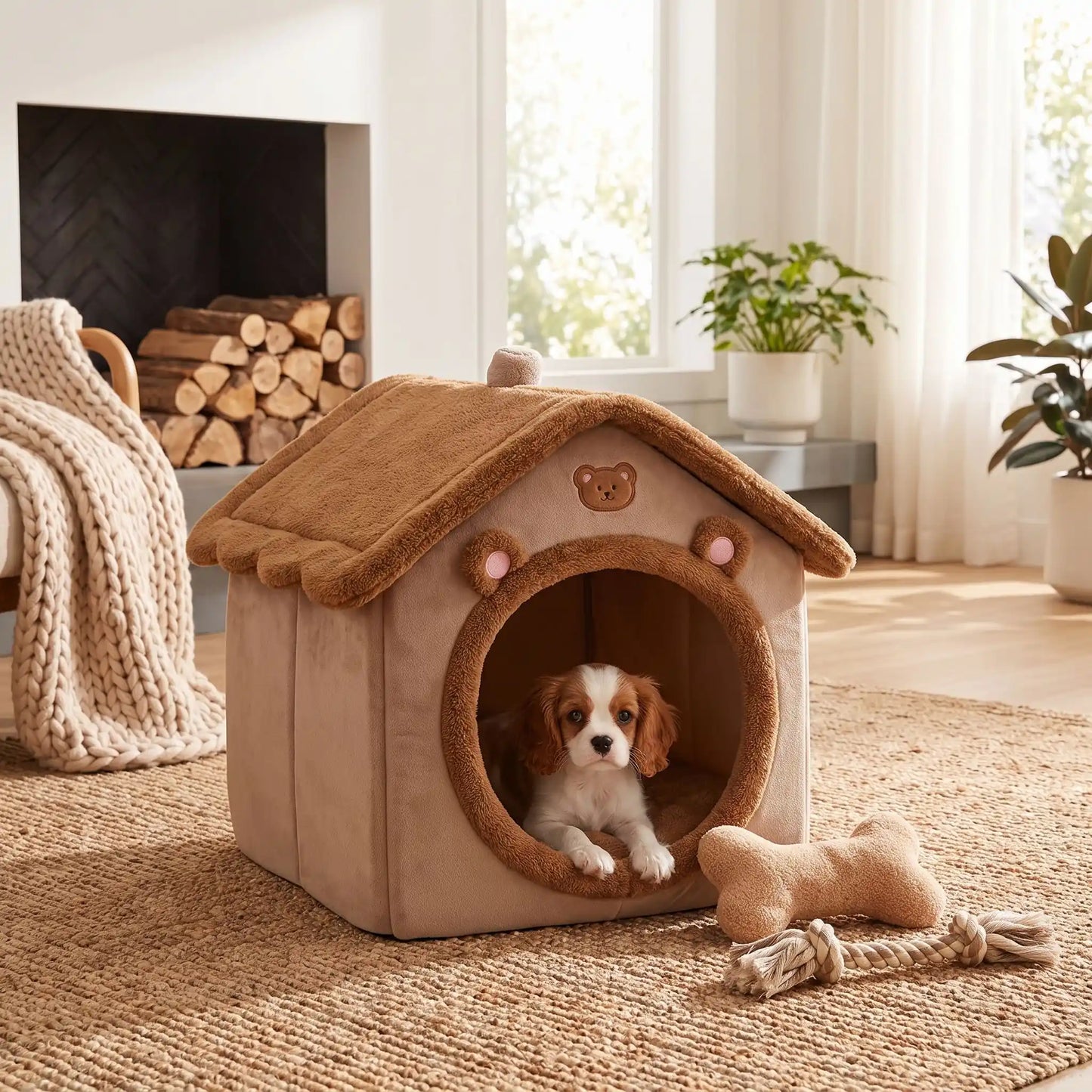 Niche pour Chien | Douillette 4 Saisons