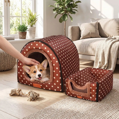 niche pour chien confortable | Douce et Facile à Transporter
