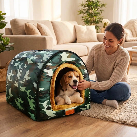 niche pour chien confortable | Douce et Facile à Transporter