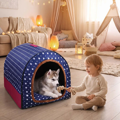 niche pour chien confortable | Douce et Facile à Transporter