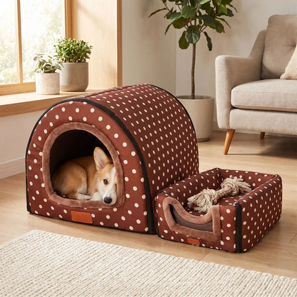 niche pour chien confortable | Douce et Facile à Transporter
