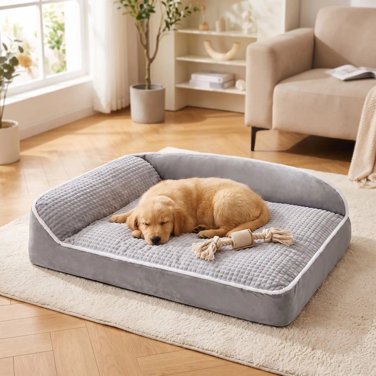 Lit de luxe pour chien doux chaud et confortable | Toutes Tailles