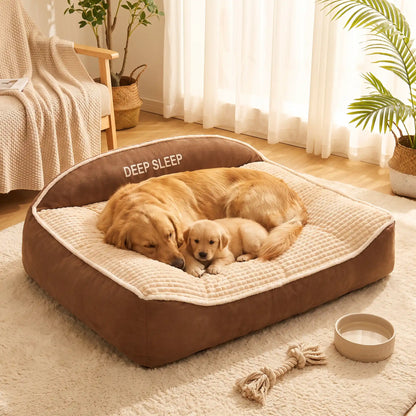 Lit de luxe pour chien doux chaud et confortable | Toutes Tailles