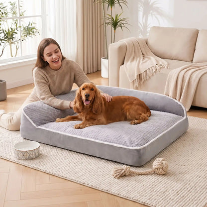Lit de luxe pour chien doux chaud et confortable | Toutes Tailles