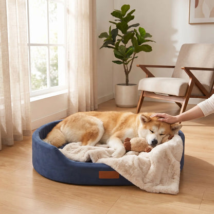 Lit de Luxe pour Chien Réversible  | Confort et Polyvalence
