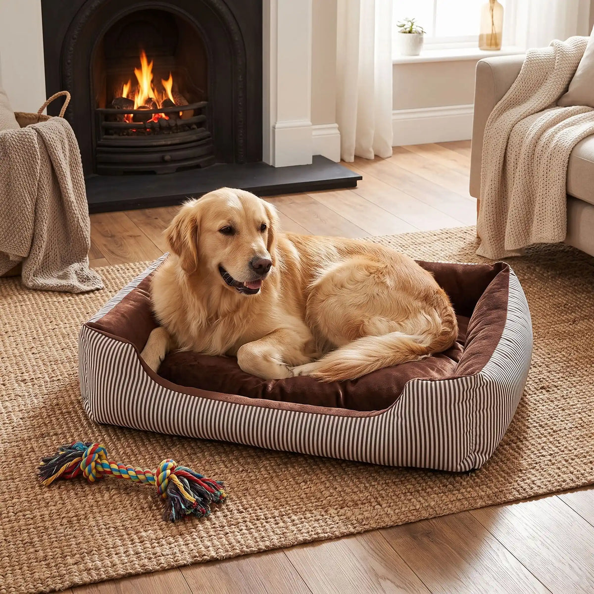 canapé pour chien | Cocoon apaisant doux et chaleureux