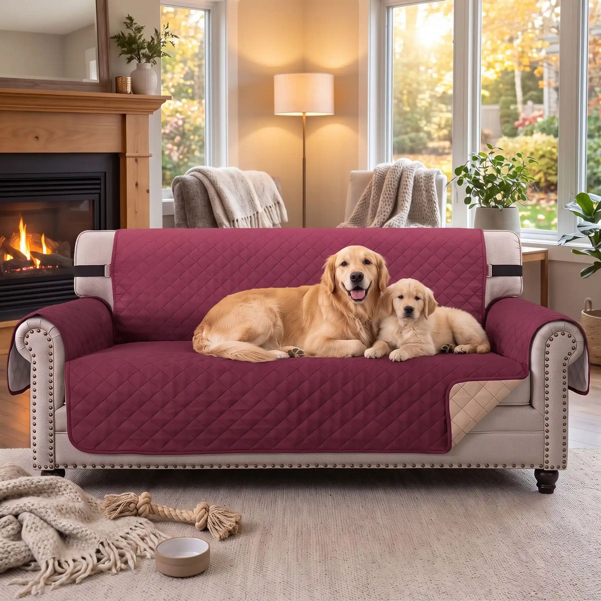Protection canapé pour chien | Imperméable et Lavable