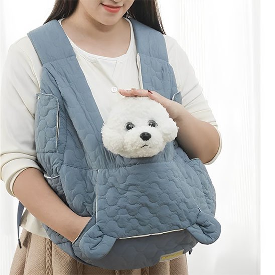 sac de transport chien ventral matelassé – bretelles ergonomiques ajustables